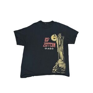 Led Zeppelin The Hermit Graphic T-Shirt Black Mens XL 2012 Mythgem Ltd Rock Tee
